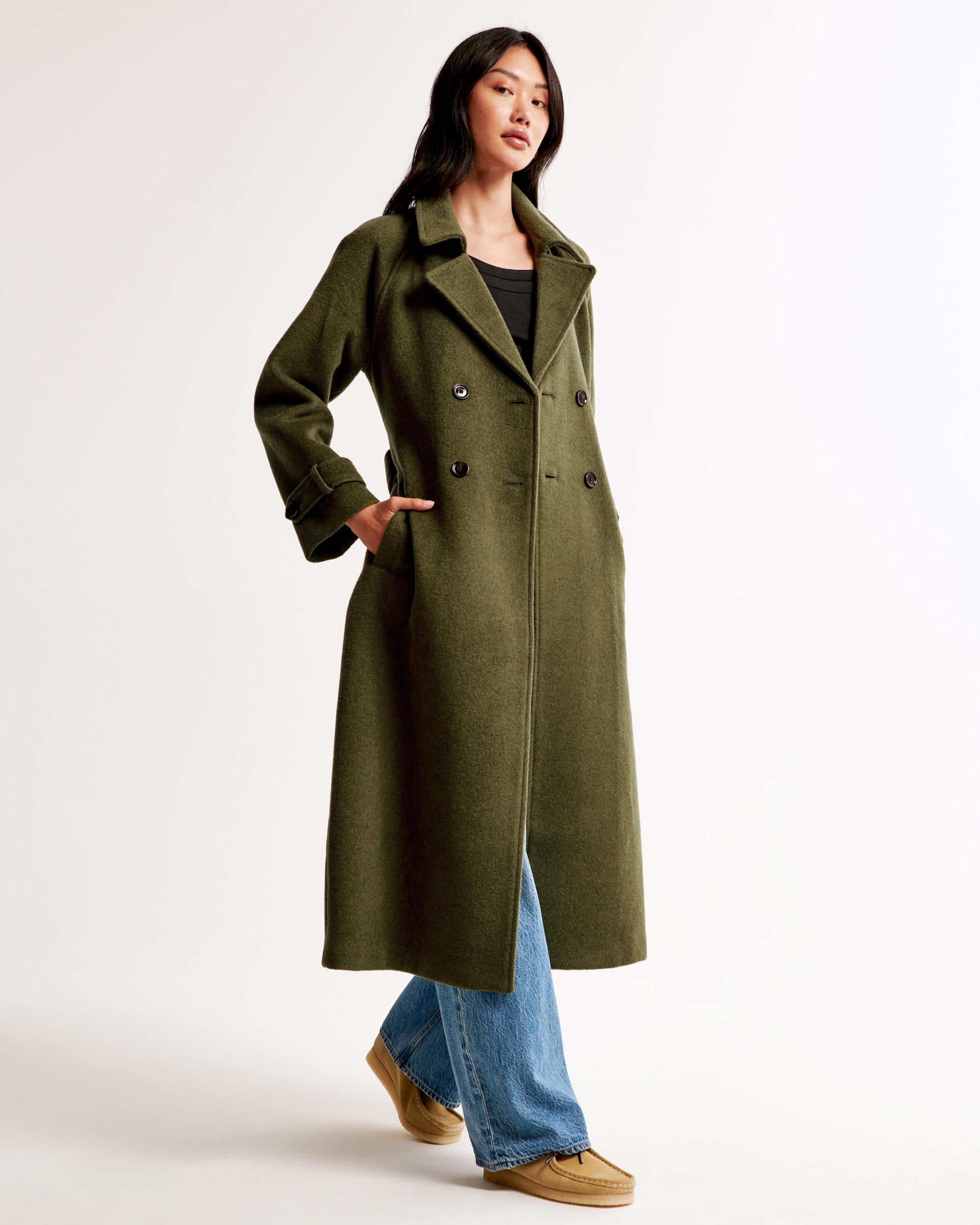 Wool-Blend Trench Coat Product Image