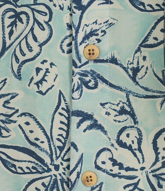 Rowm Big & Tall Tourister Rec & Relax Short Sleeve Floral Print Shirt Product Image