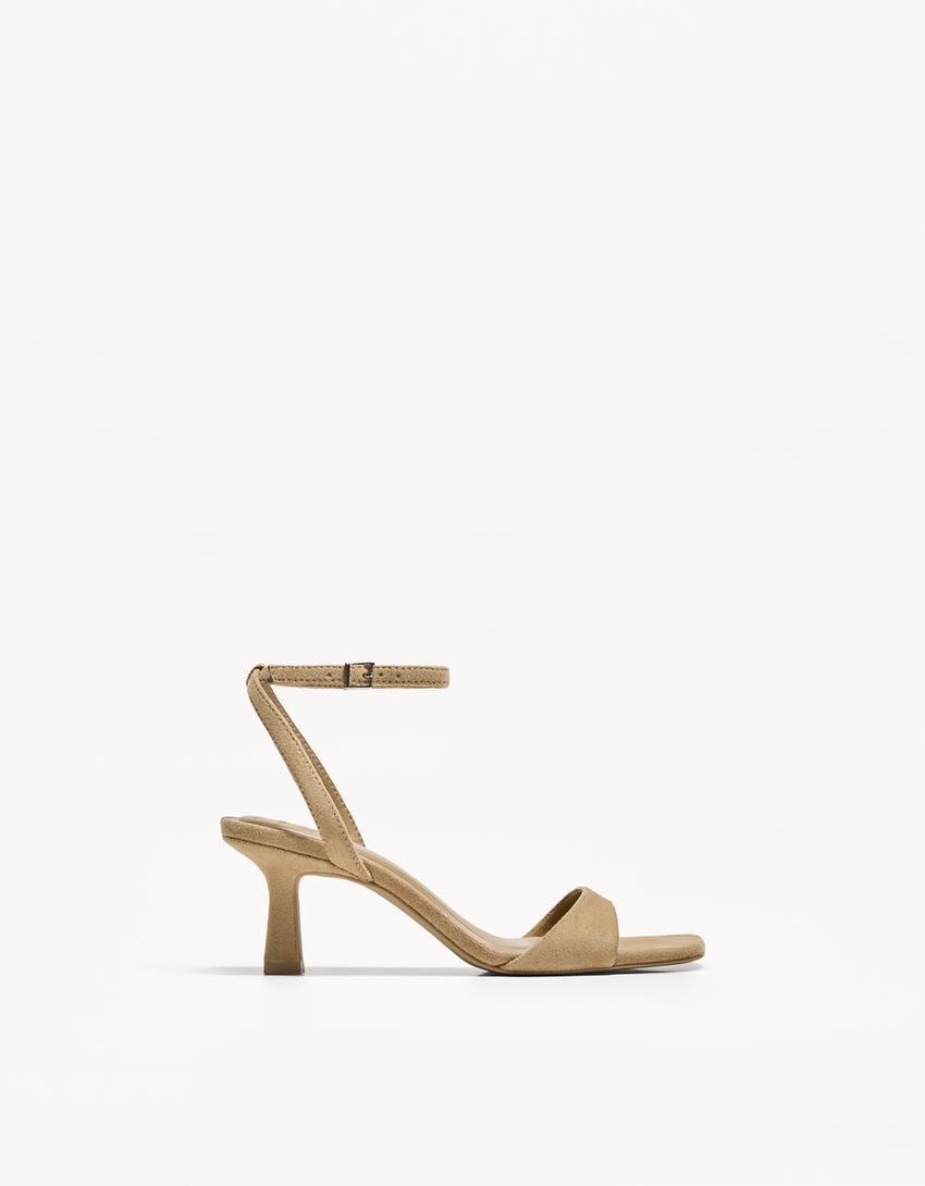 High-heel sandals with ankle strap Product Image