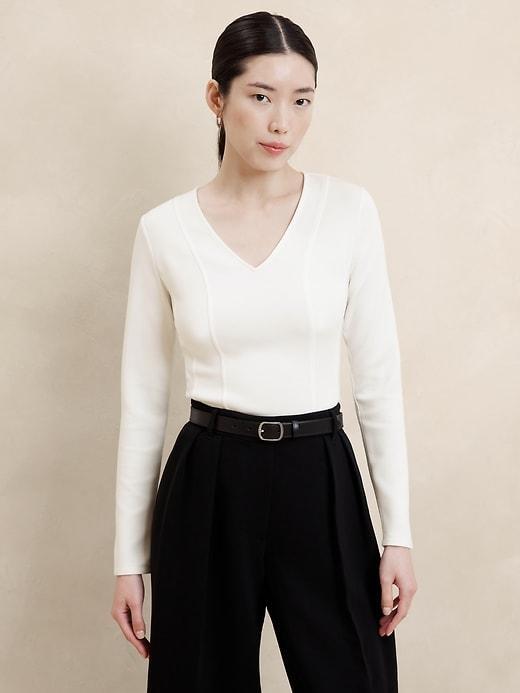 Soft Touch Scuba Fitted Top Product Image