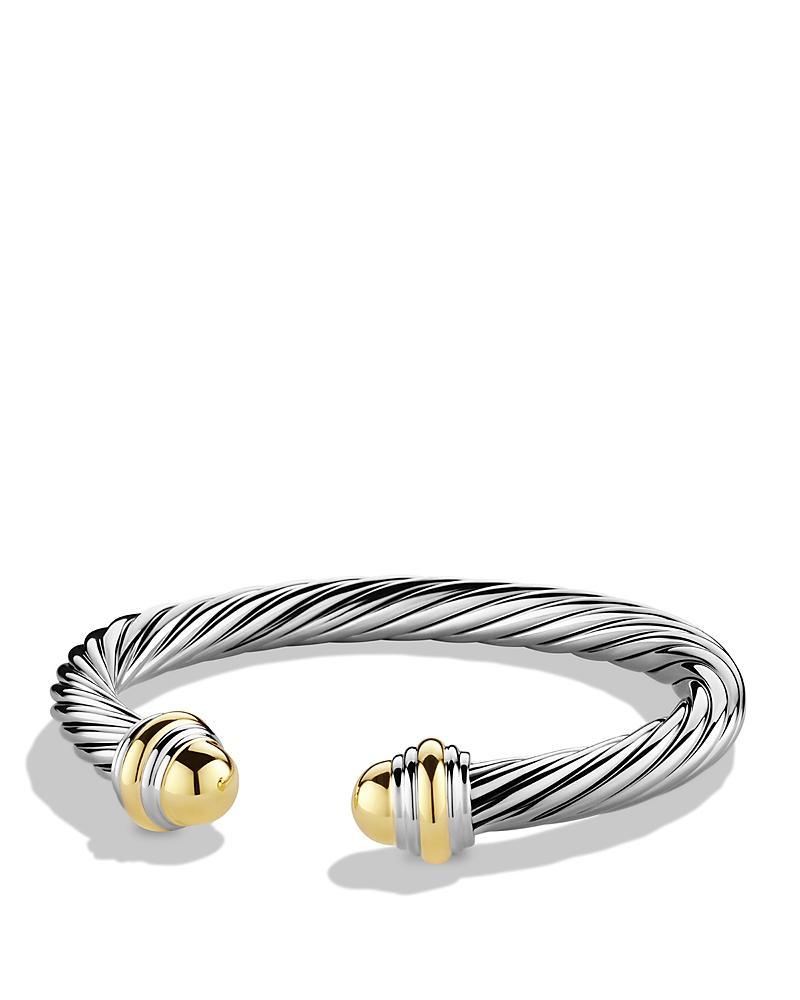 David Yurman Cable Classics Bracelet with Prasiolite and 14K Yellow Gold Product Image