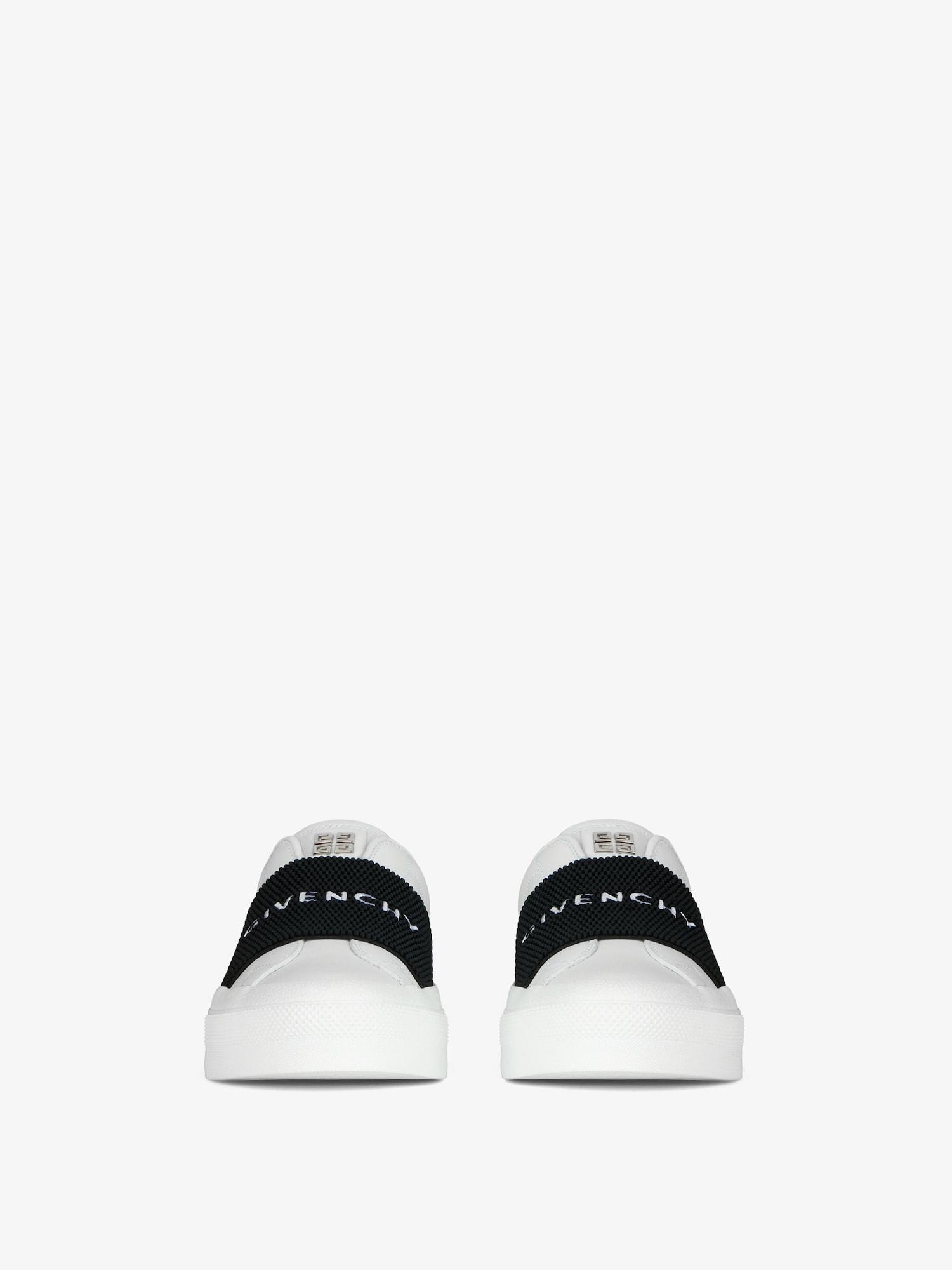City Sport sneakers in leather with GIVENCHY strap Product Image