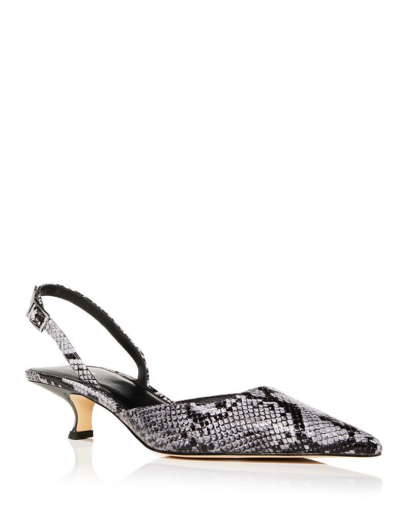Michael Kors Womens Luna Slingback Kitten Heel Pumps Product Image
