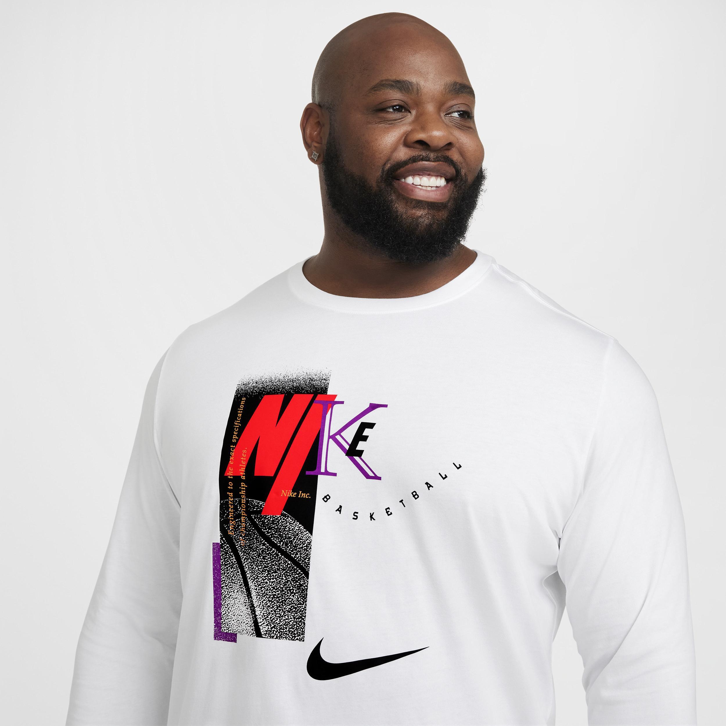 Nike Mens Long-Sleeve Basketball T-Shirt Product Image