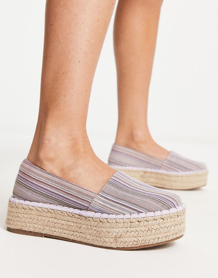 ASOS DESIGN Journal flatform espadrilles Product Image