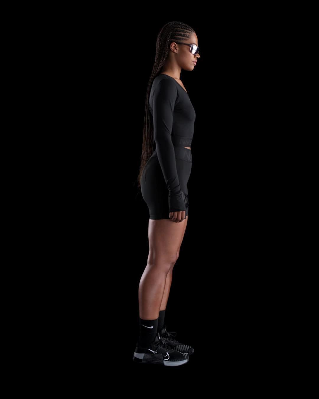 Women's Nike Pro Dri-FIT Cropped Long-Sleeve Top Product Image