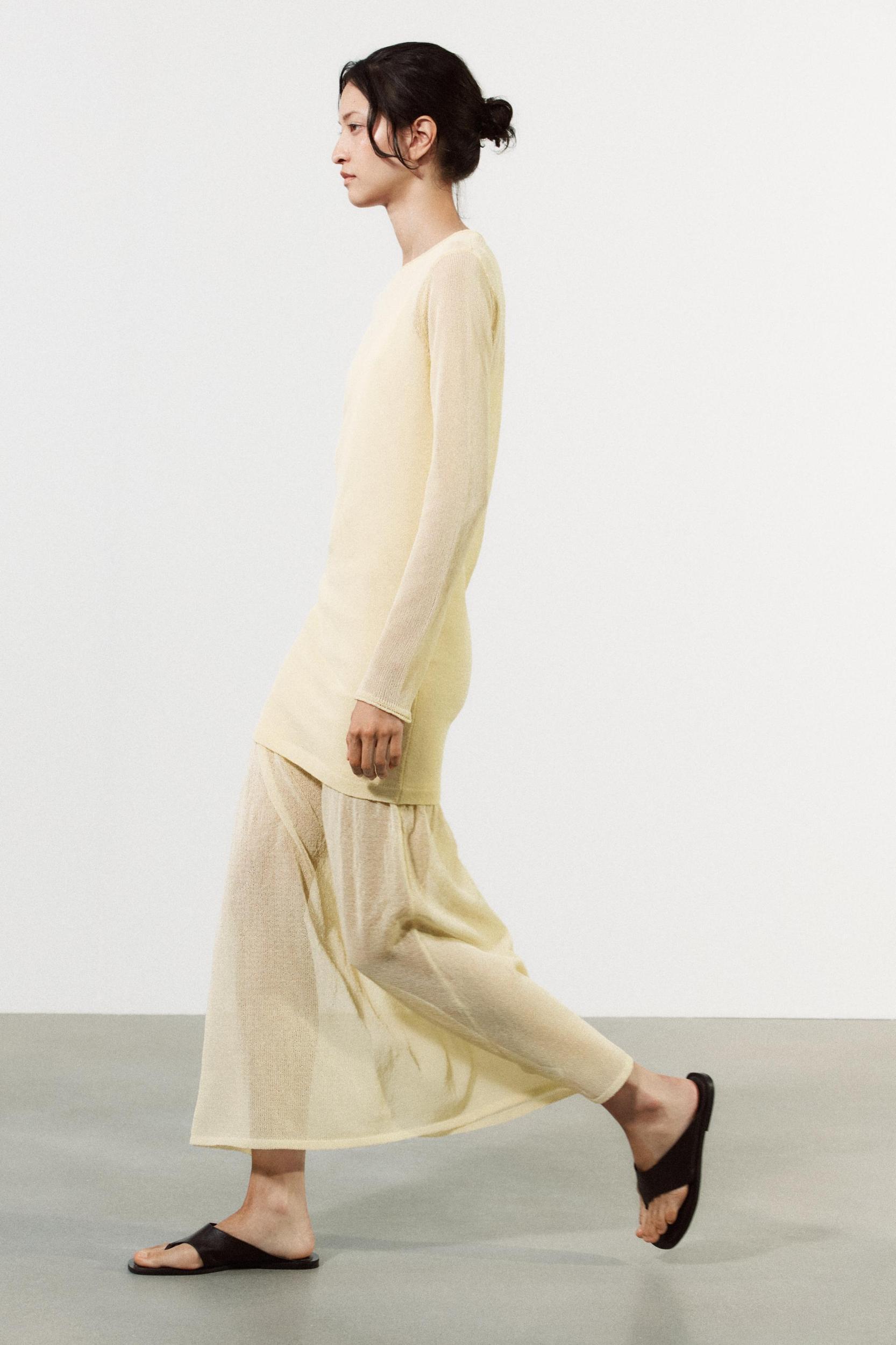 DOUBLE LAYER KNIT DRESS Product Image