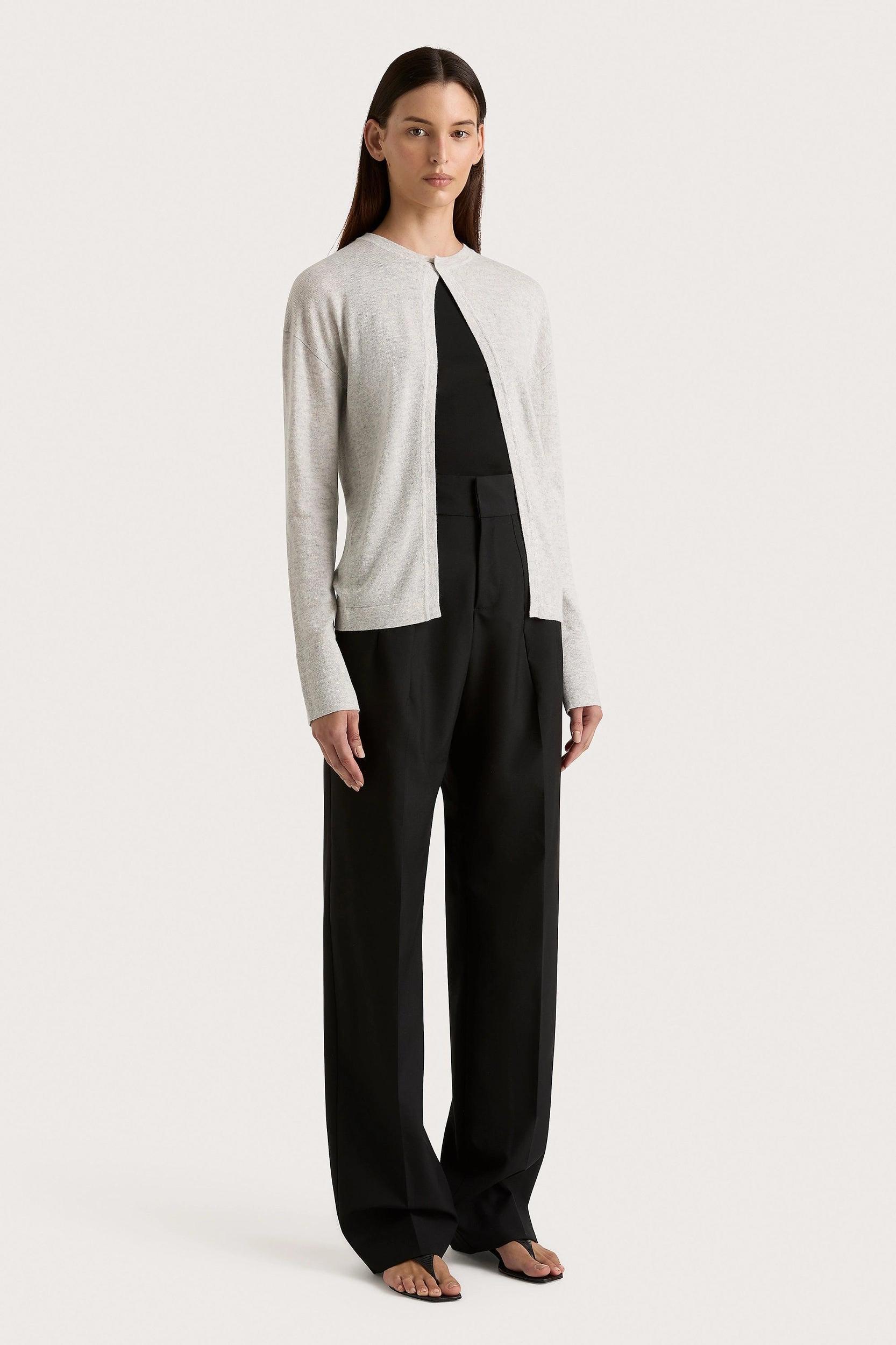 Frederikke Cashmere Cardigan Grey Marle Product Image