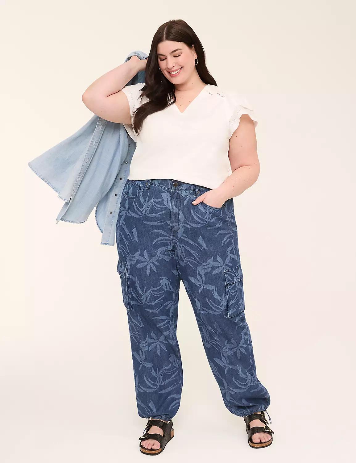 Printed Parachute Cargo Jean Product Image