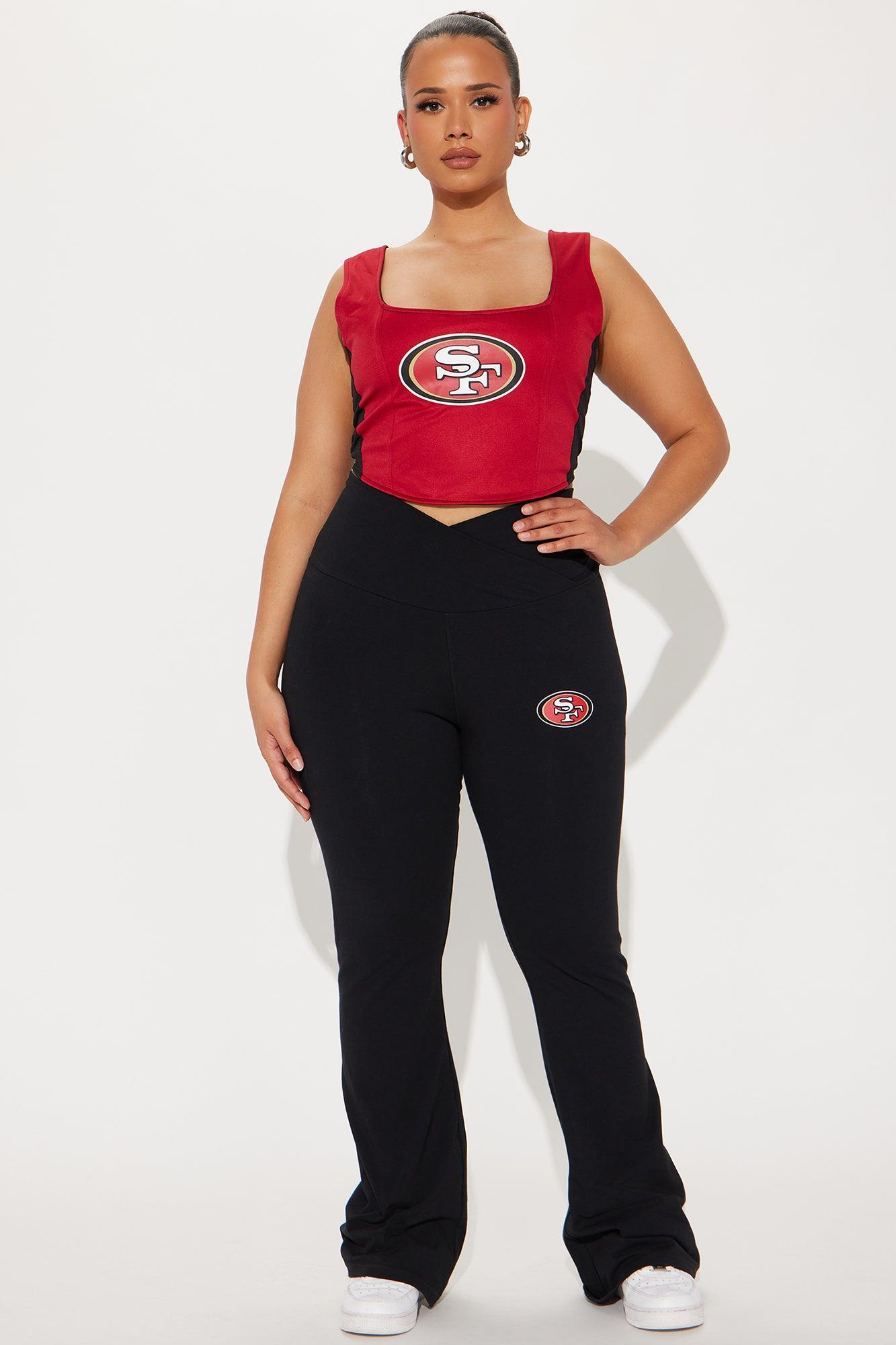 49ers Halftime Show Corset Top - Red/Black Female Product Image