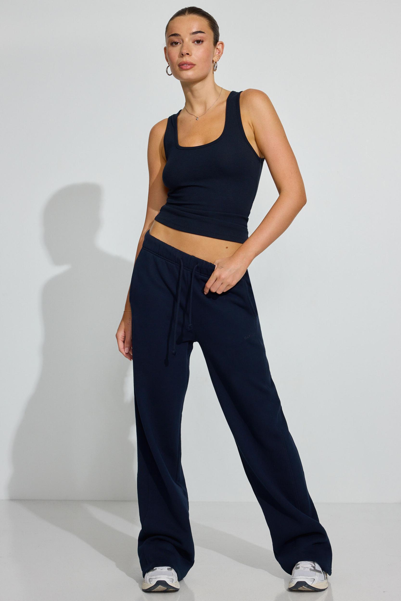 Scoop Neck Ribbed Tank Top Product Image
