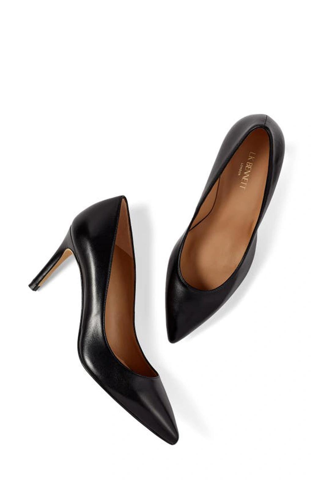 LK BENNETT Floret Pointed Toe Pump In Black Product Image
