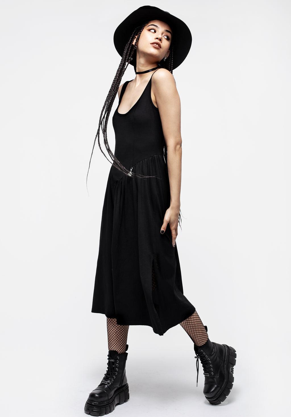 Astarte Basque Waistline Jersey Midi Dress Product Image