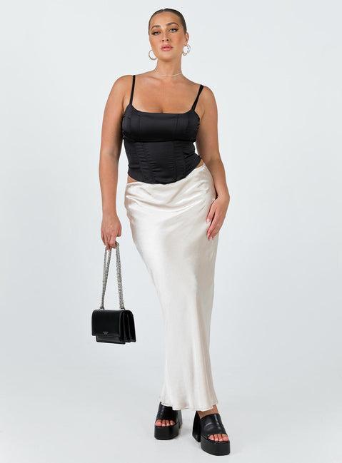 Haley Maxi Skirt Champagne Product Image