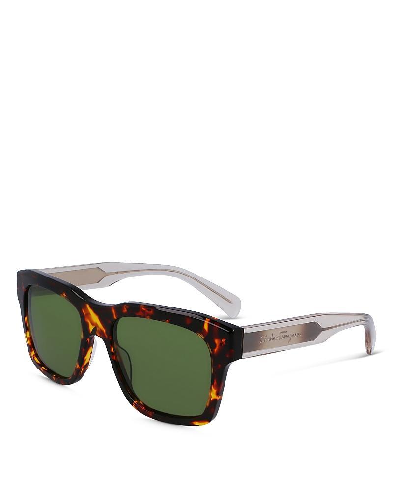 Ferragamo Classic Logo Flat Rectangular Sunglasses, 56mm Product Image