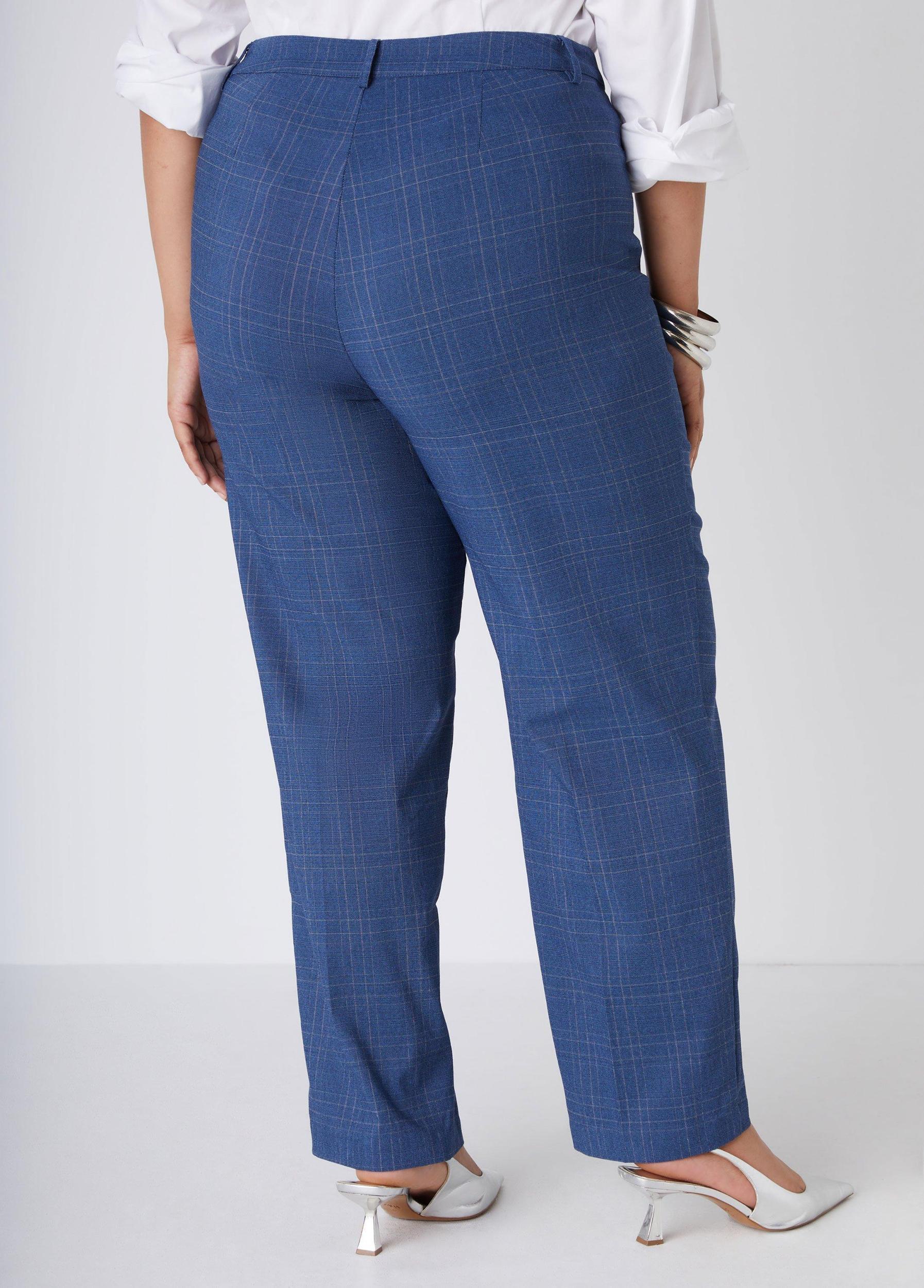 Plaid Twill Trousers Product Image