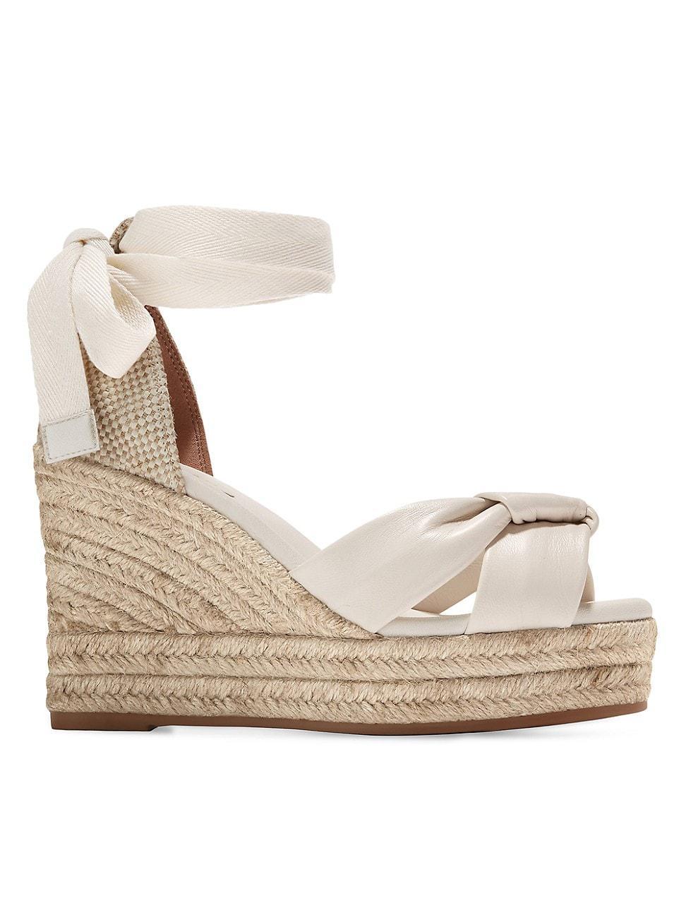 Cole Haan Cloudfeel Hampton Sandals (Ivory Leather/Natural Canavs) Women's Sandals Product Image