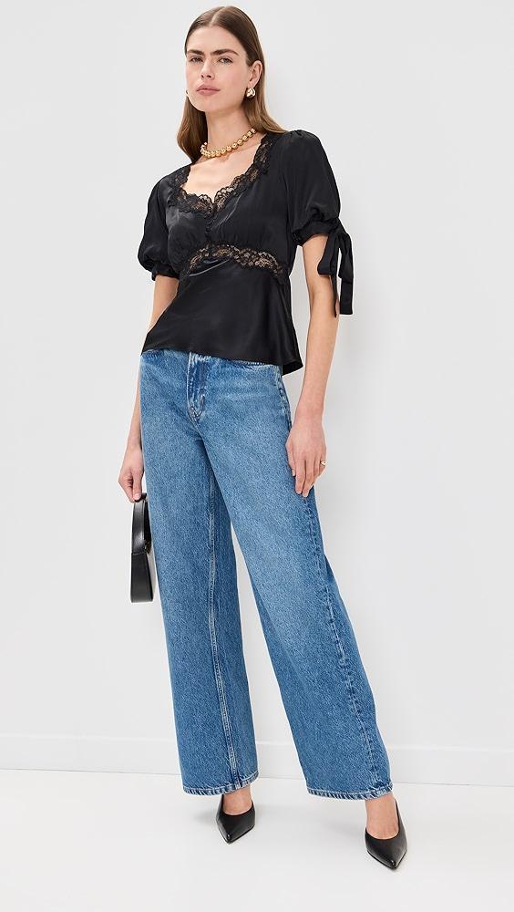 Reformation Dolly Silk Top | Shopbop Product Image