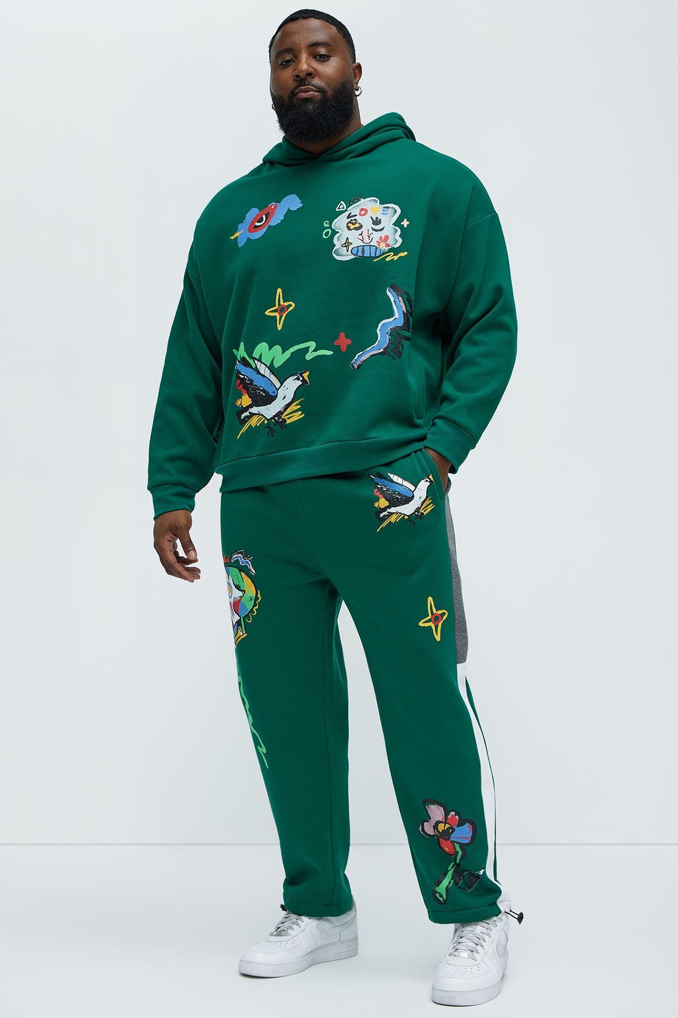 Make Art Sweatpants - Green Product Image