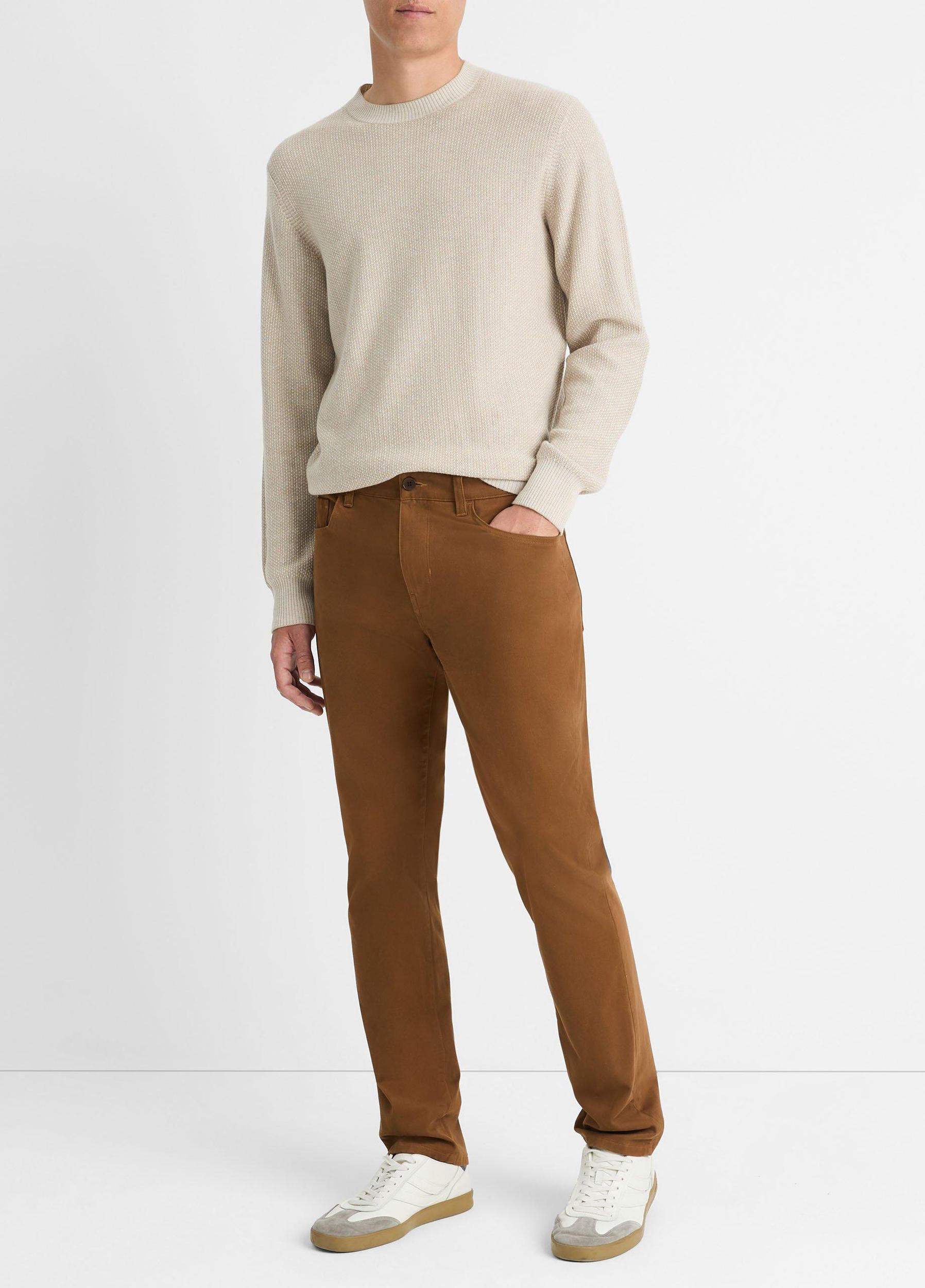 Mens Dylan Slim 5-Pocket Peached Stretch-cotton Pant, Frog, Size 30 Vince Product Image