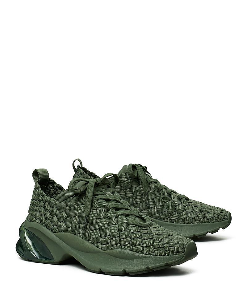 Tory Burch Womens Good Luck Woven Trail Sneakers Product Image