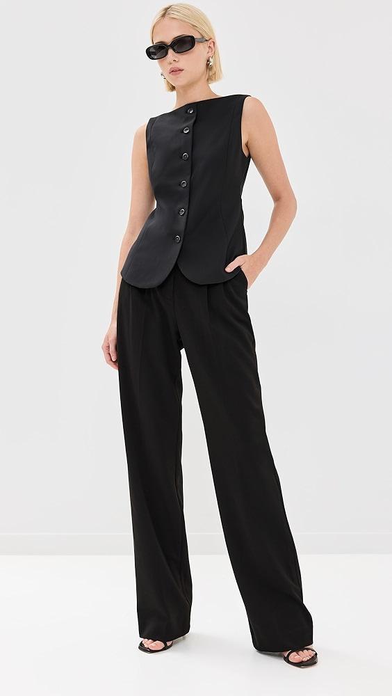 Róhe Boat Neck Waistcoat | Shopbop Product Image