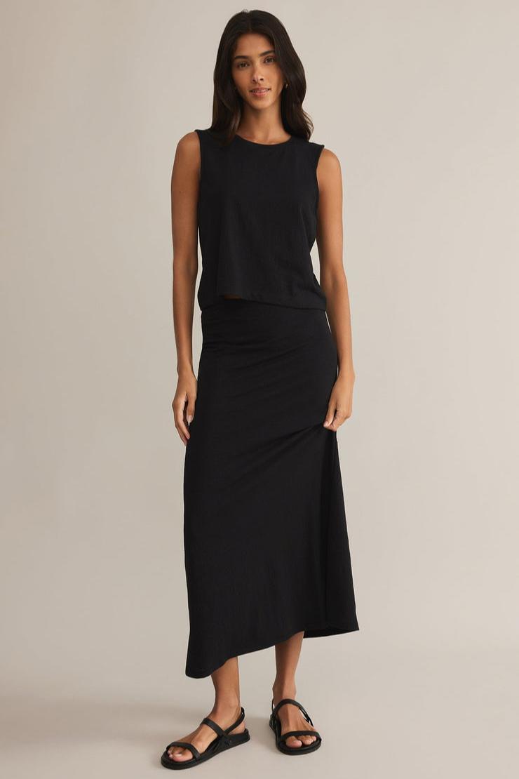 Delavine Textured Midi Skirt Product Image