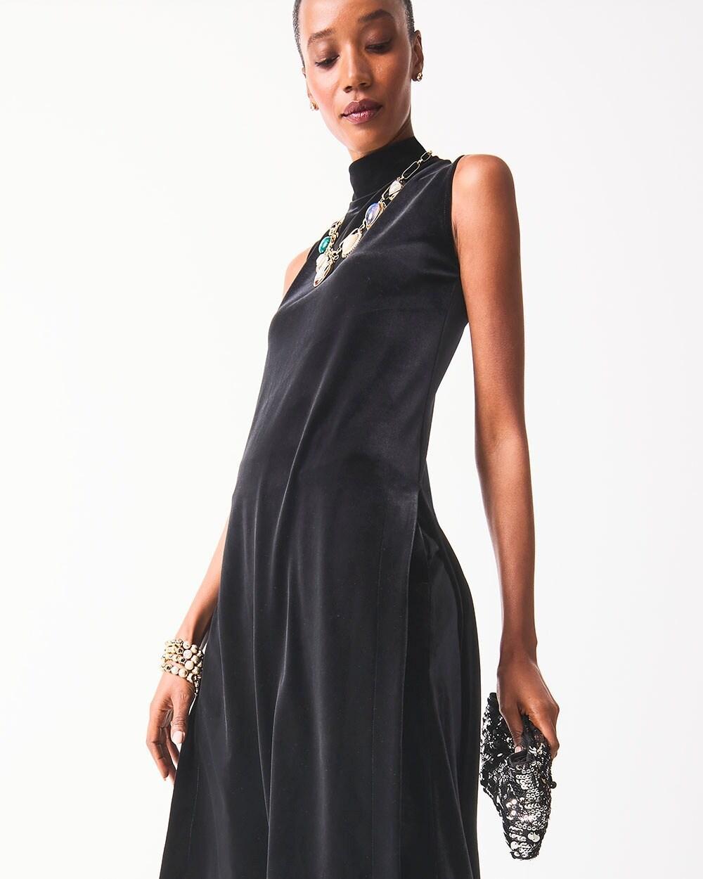 Travelers™ Maxi Mock-Neck Velvet Tunic Product Image