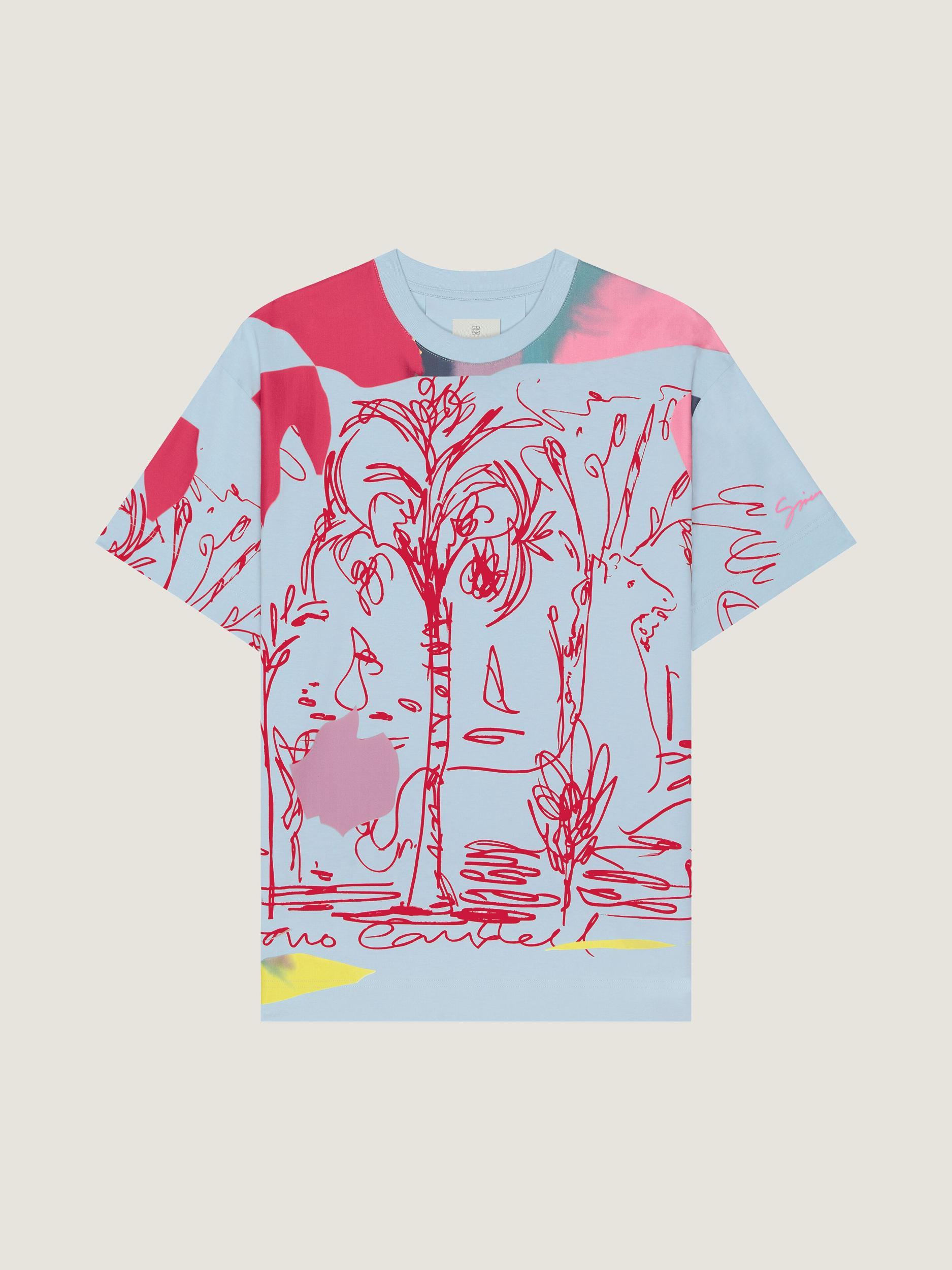 Printed multicolor t-shirt in cotton Product Image