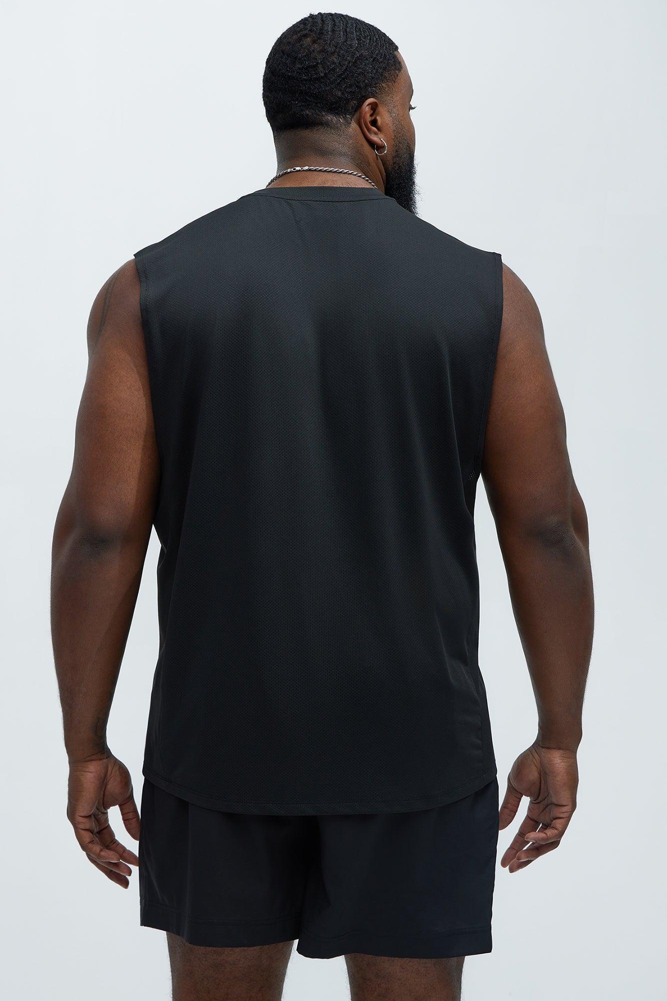 Vital Active Cut Off Tee - Black Product Image