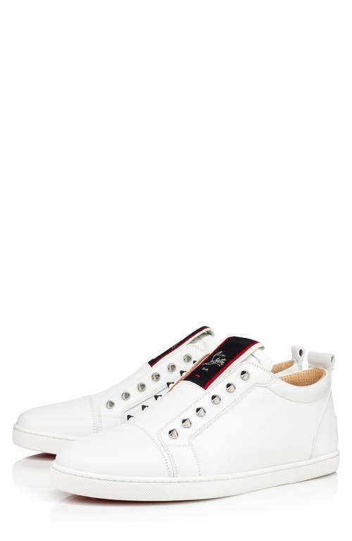Mens F. A.V. Fique A Vontade Spiked Leather Slip-On Sneakers Product Image