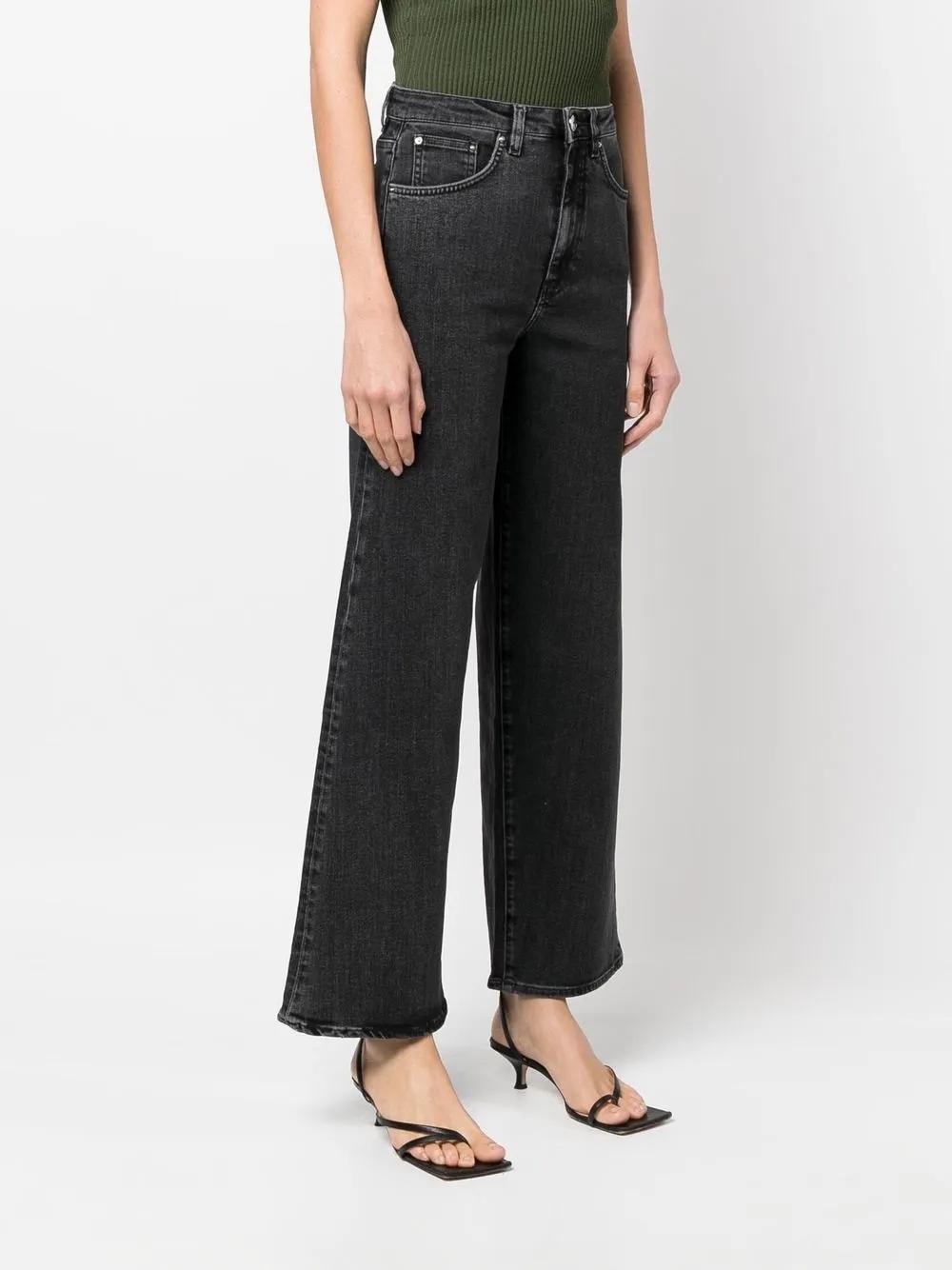 high-waist flared jeans Product Image