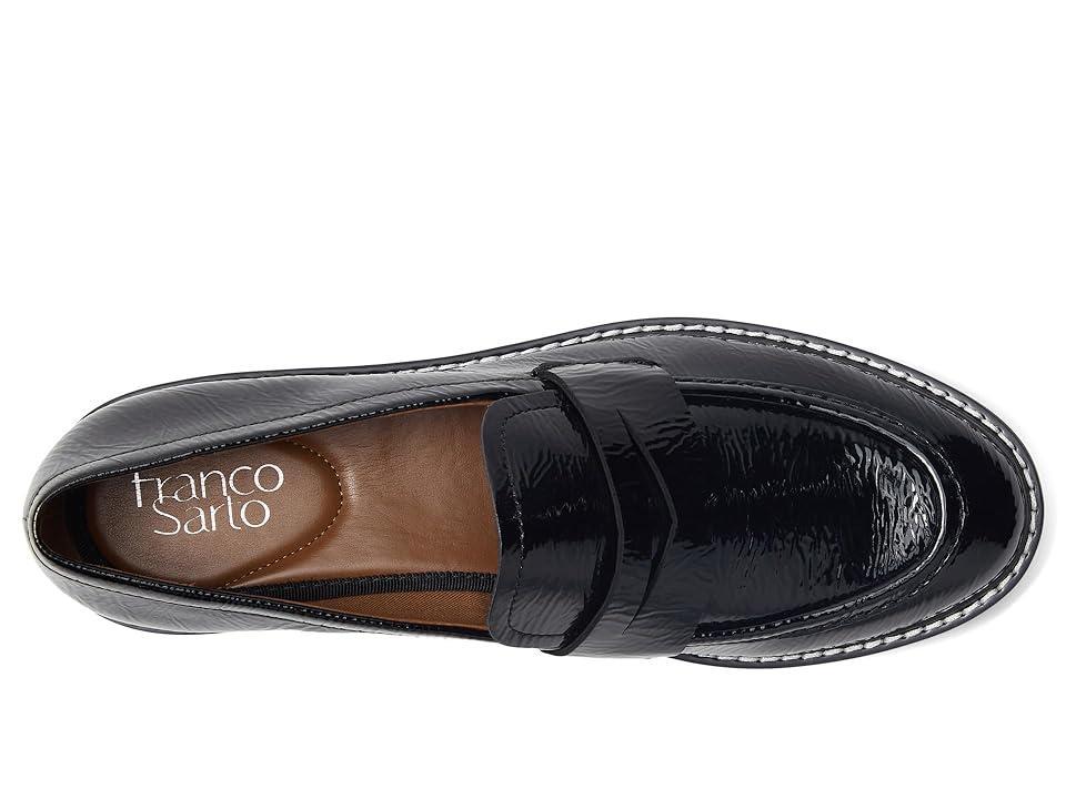 Franco Sarto Balin Crinkle Patent Platform Lug Sole Penny Loafers Product Image