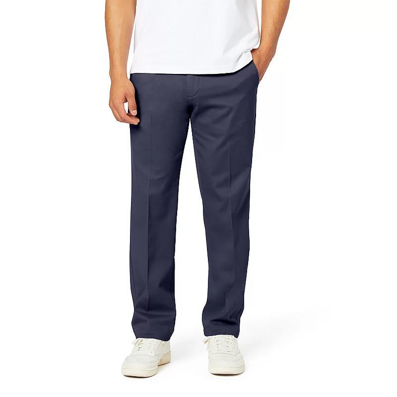 Men's Dockers® Stretch Easy Khaki Straight-Fit Flat-Front Pants, Size: 32 X 32, Black Product Image