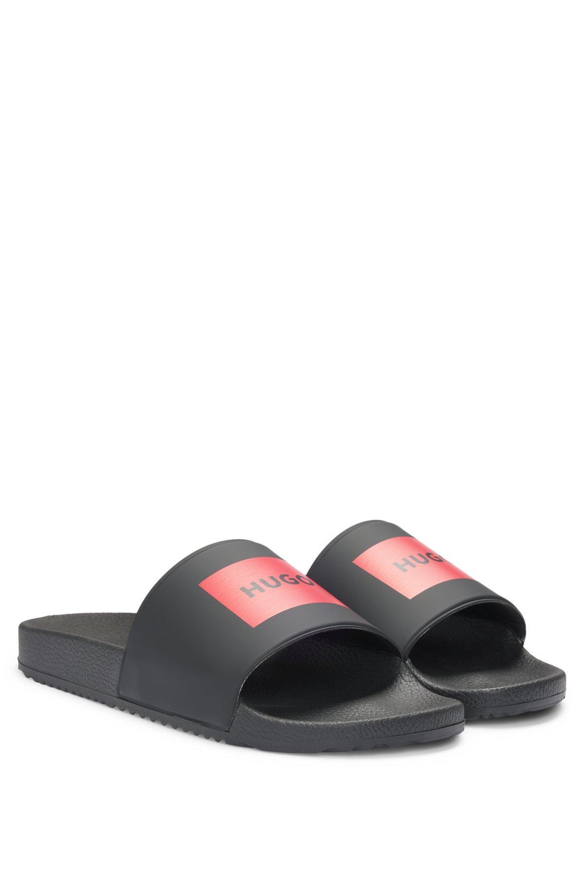 Italian-made slides with logo label Product Image