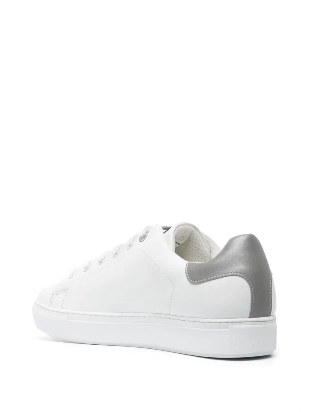 logo-print leather low-top sneakers Product Image