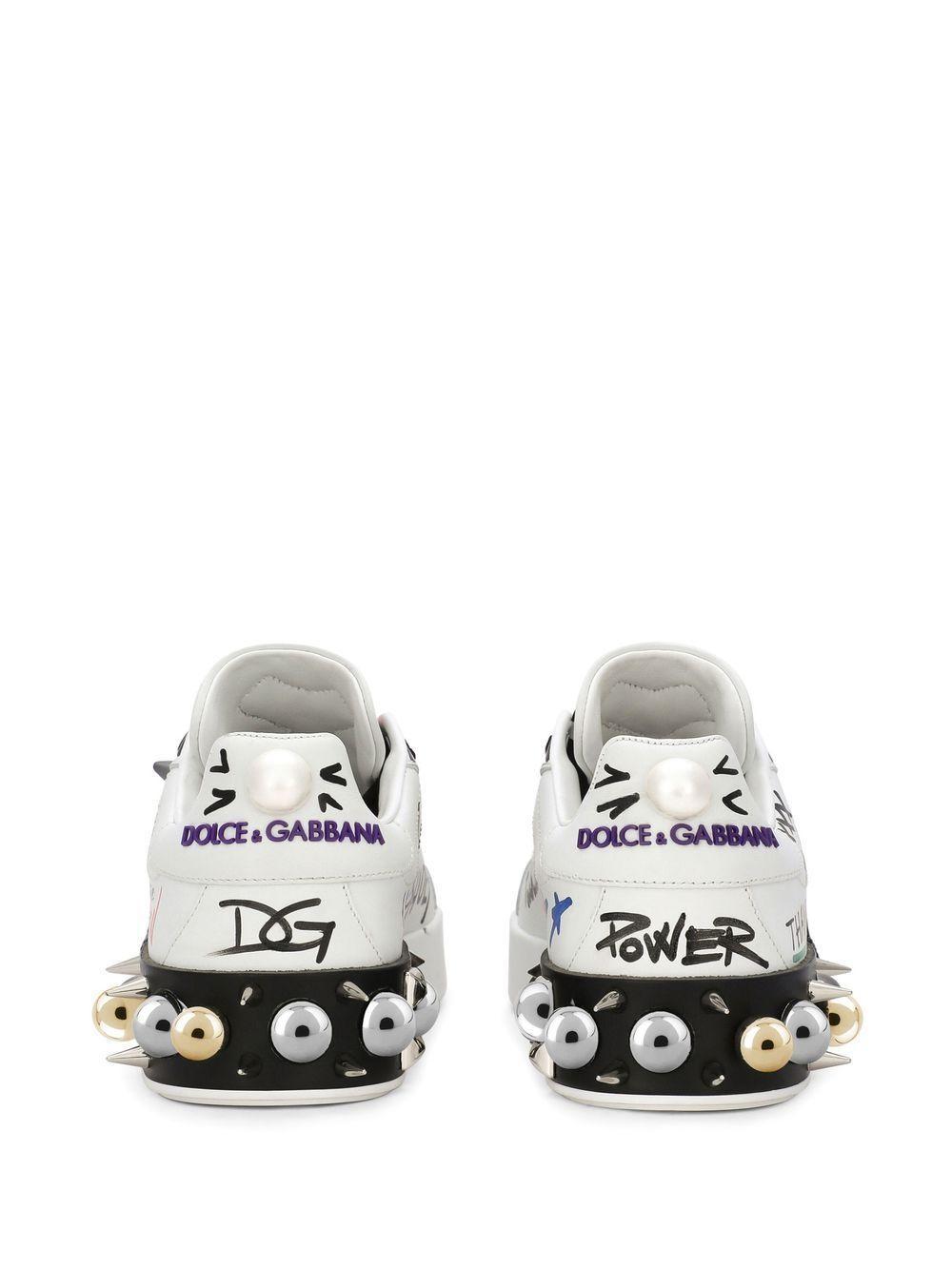 Portofino patch-detail leather sneakers Product Image
