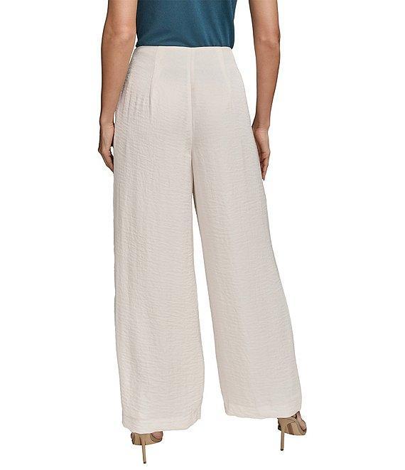 Donna Karan Ripple Pleat Front Wide Leg Pants Product Image
