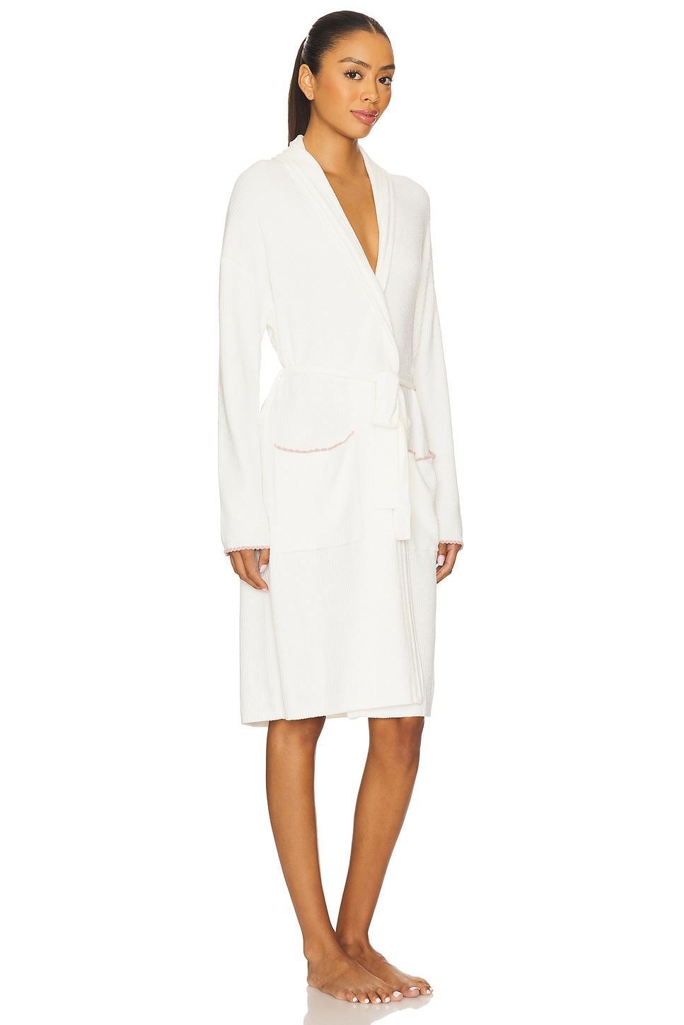 CozyChic Ultra Lite Contrast Scallop Ribbed Robe Barefoot Dreams Product Image