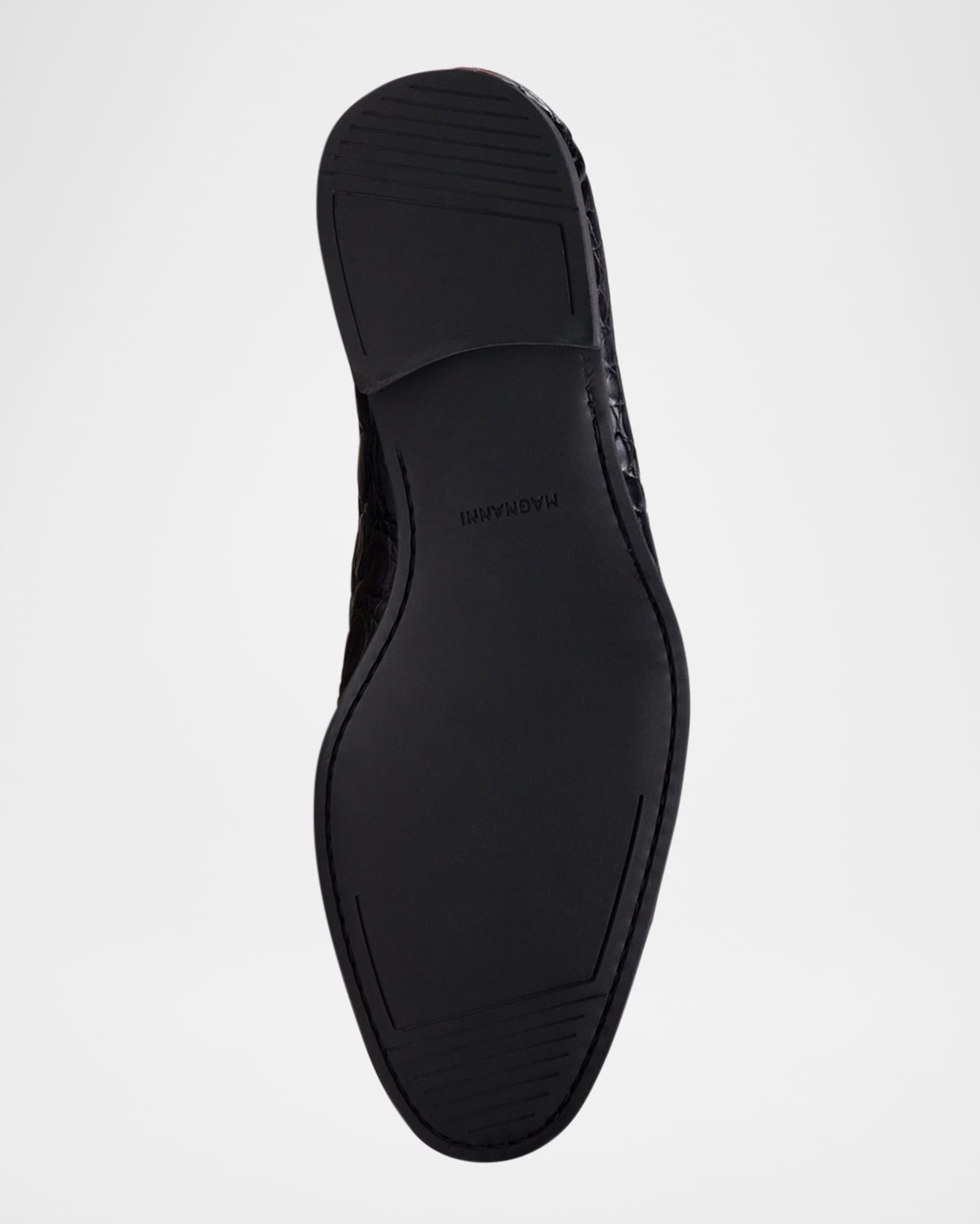 Men's Vicente Croc Leather Penny Loafers Product Image