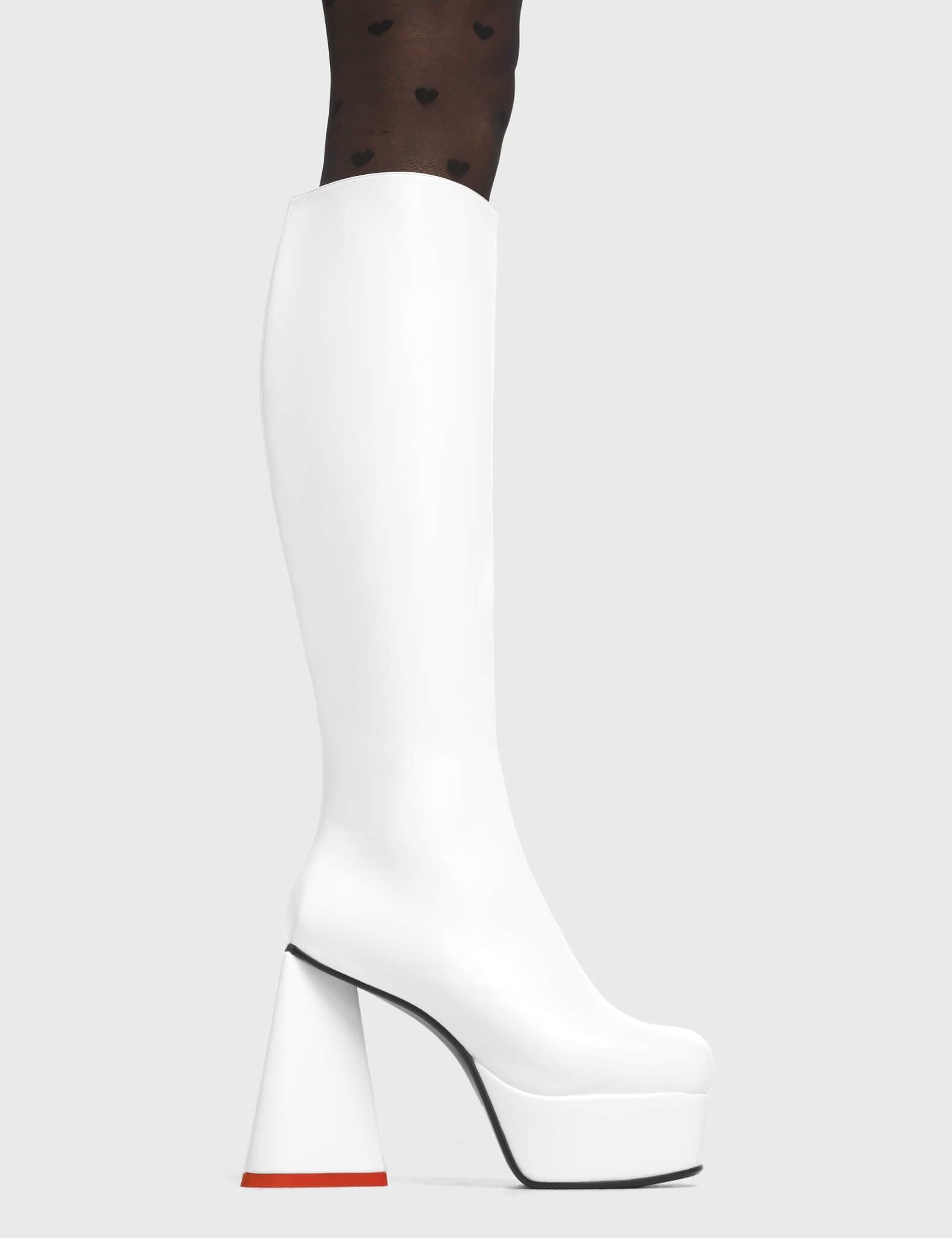 Sweet Talker Platform Knee High Boots Product Image