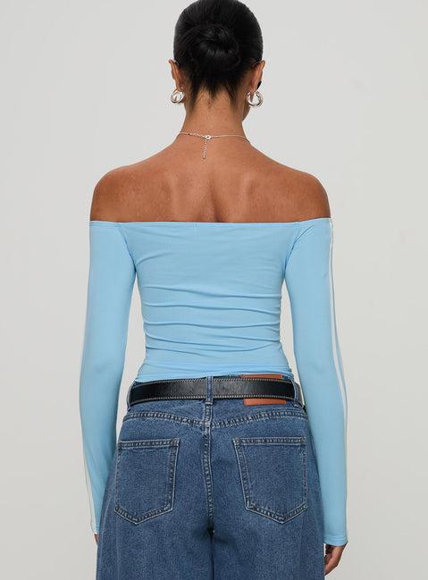 One And Only Long Sleeve Top Blue Product Image
