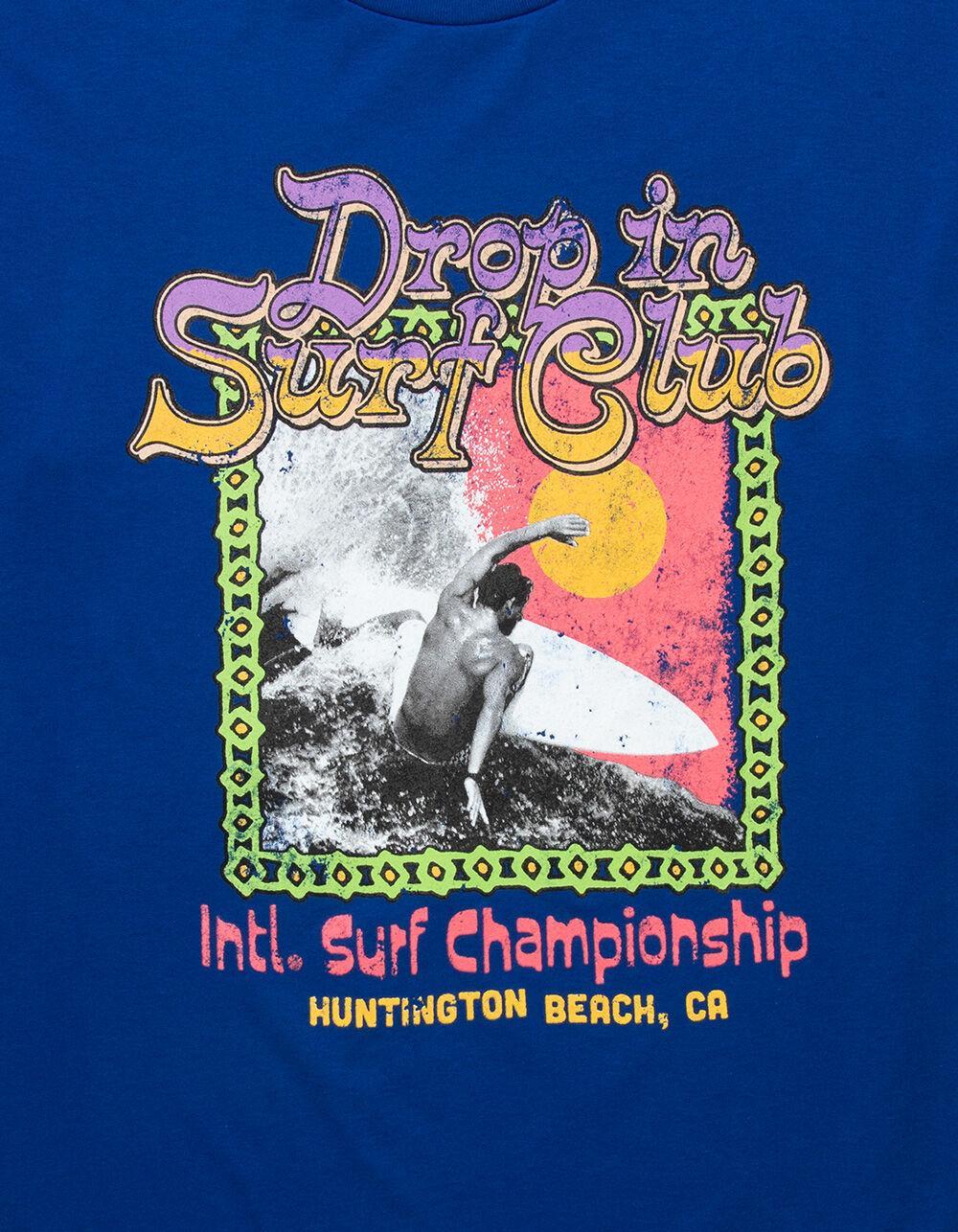 DROP IN SURF CLUB Huntington Mens Tee - BLUE Product Image