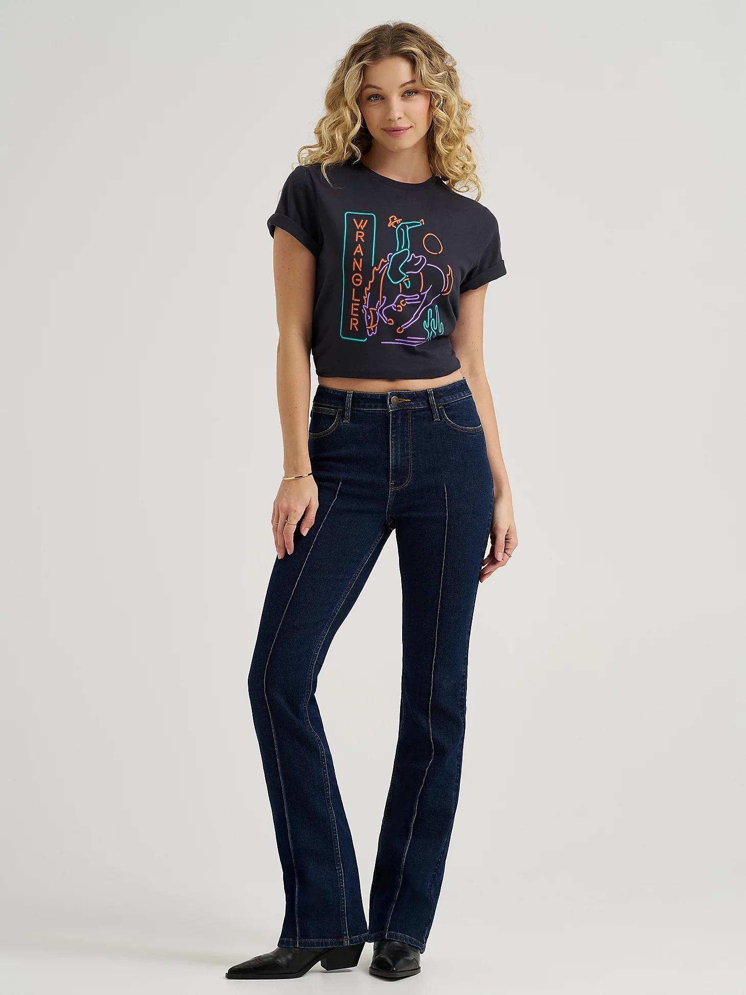Women's Bold Boot Pintuck Jean | Women's JEANS | Wrangler® Product Image