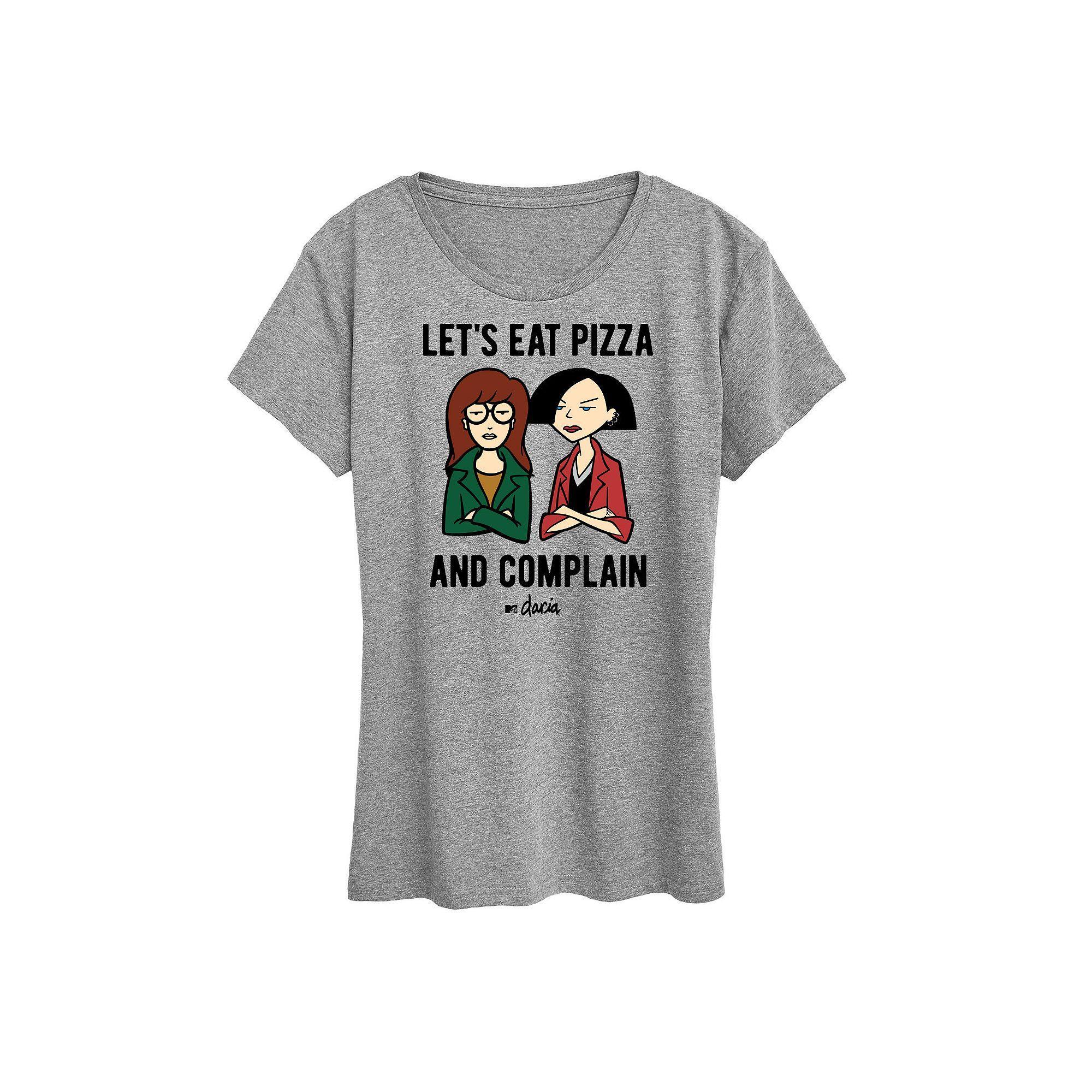 Womens Daria Pizza And Complain Graphic Tee, Girls Product Image
