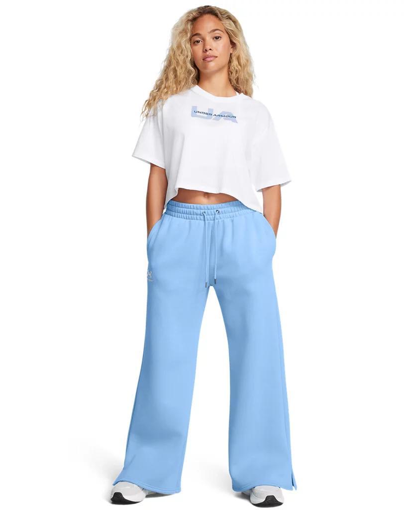 Women's UA Icon Fleece Wide Leg Pants Product Image
