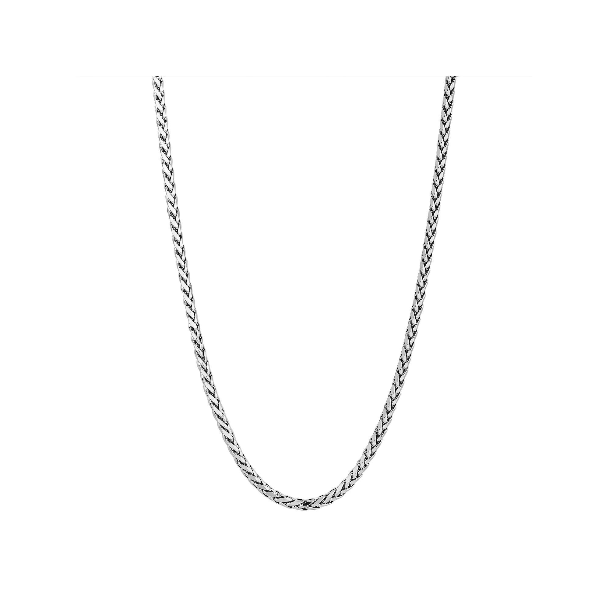 Sterling Silver Wheat Chain Necklace - 22-in. - Men, Men's, Size: 22" Product Image