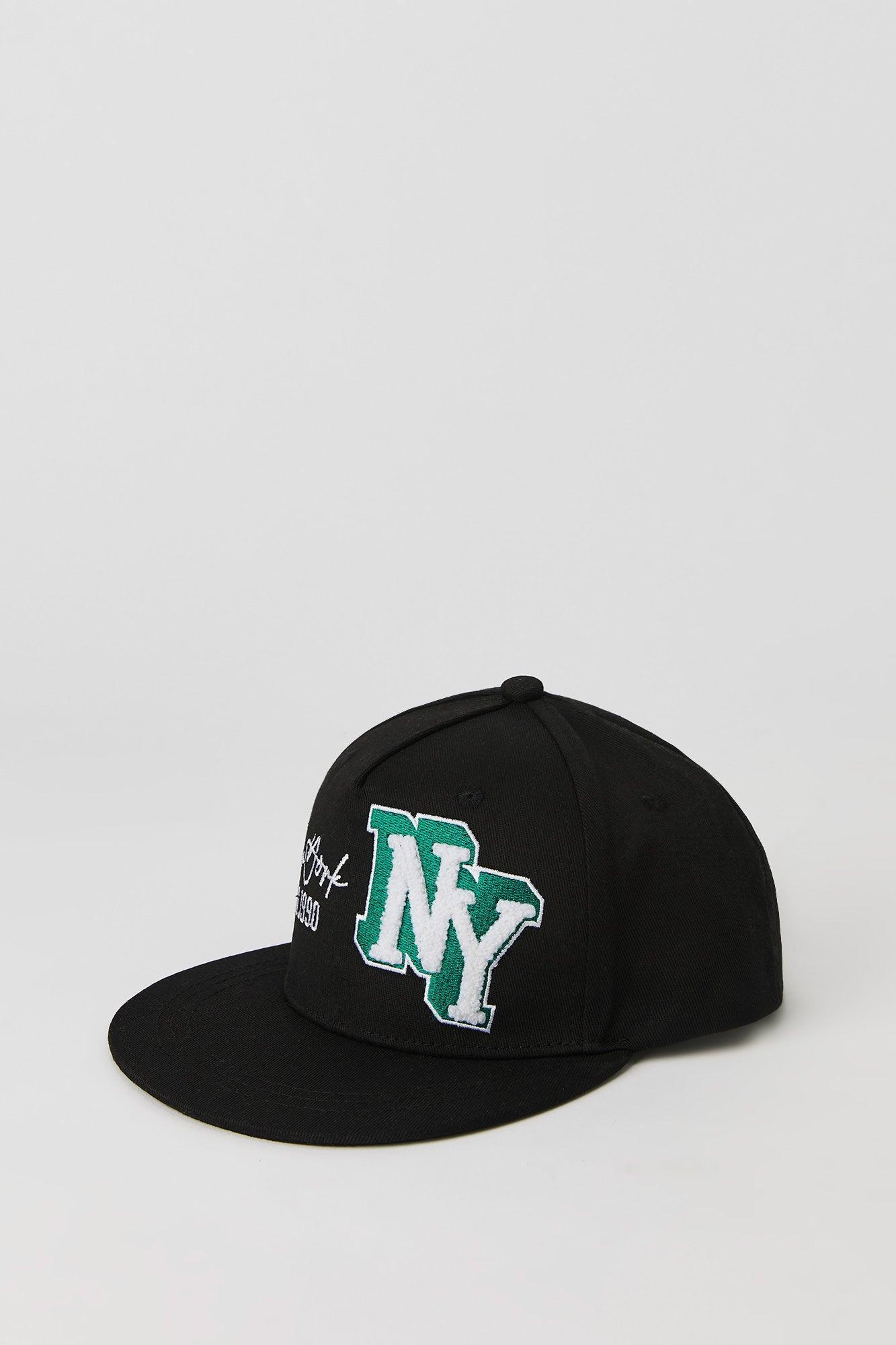 City Chenille Embroidered Snapback Hat Male Product Image