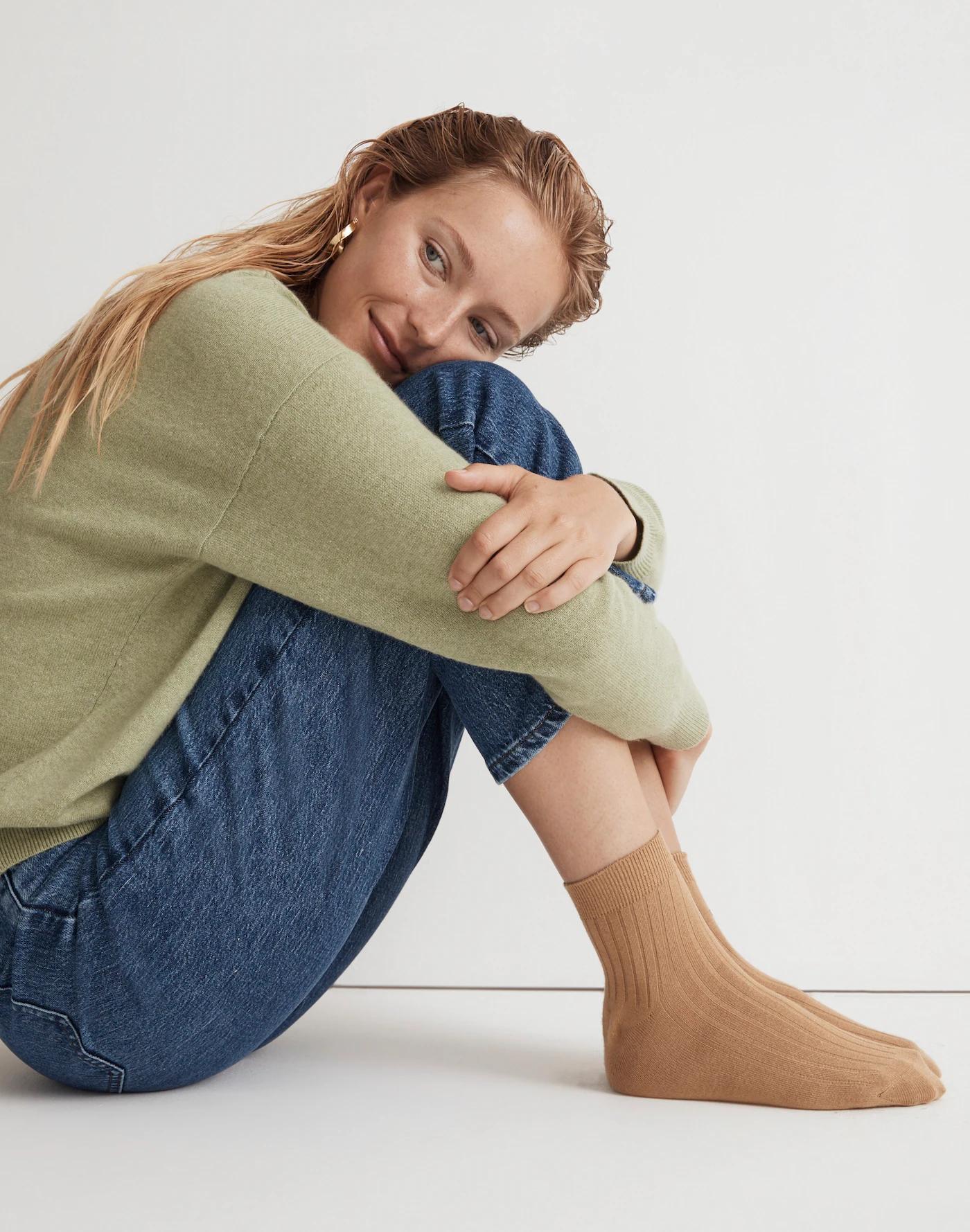 Three-Pack Slinky Ankle Socks Product Image