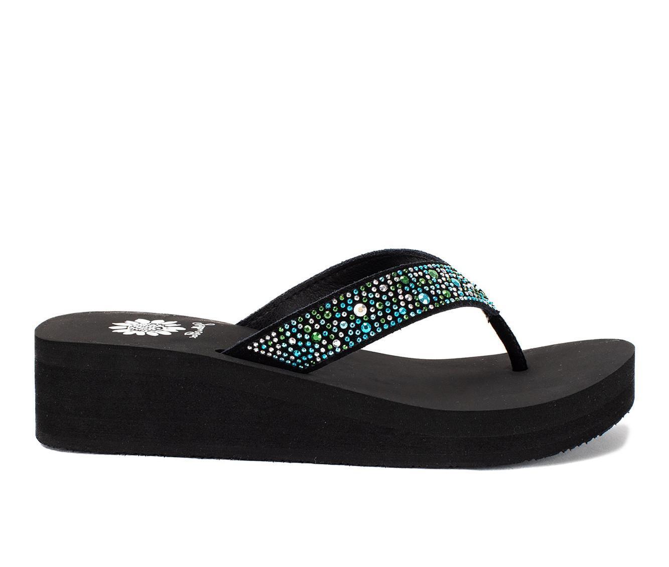 Women's Yellow Box Africa Wedge Flip-Flops Product Image